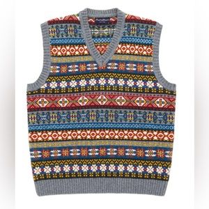 Rowing Blazers multi colored Fair Isle Sweater Vest size XXL